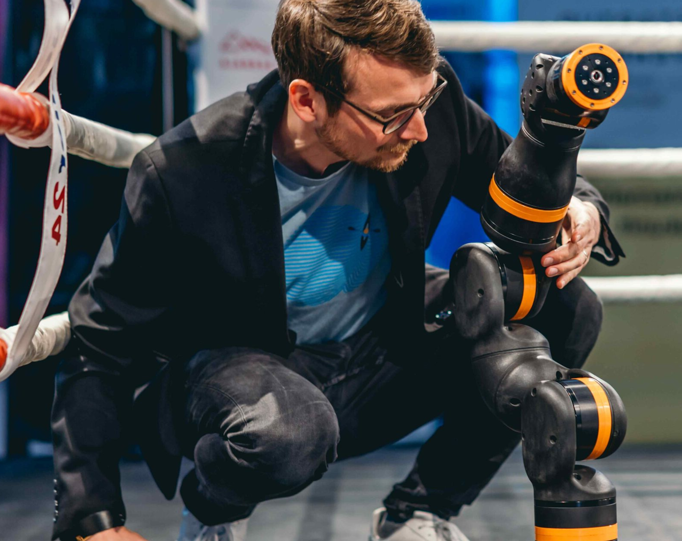 Inspecting an industrial robot during a demonstration