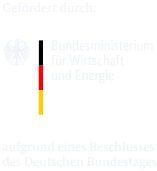 Gefördert durch das Bundesministerium für Wirtschaft und Energie aufgrund eines Beschlusses des Deutschen Bundestages