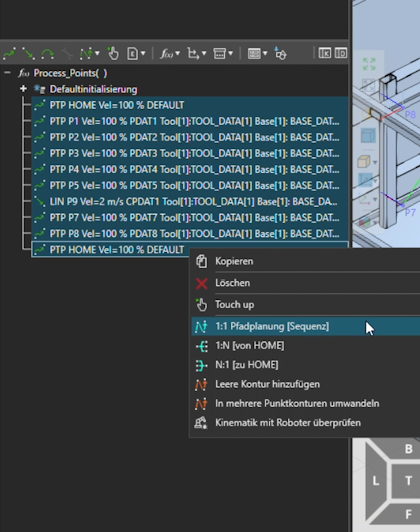 Roboterbewegungsplanung für Ihre Software | byte robotics Headless – Anwendungsansicht 1