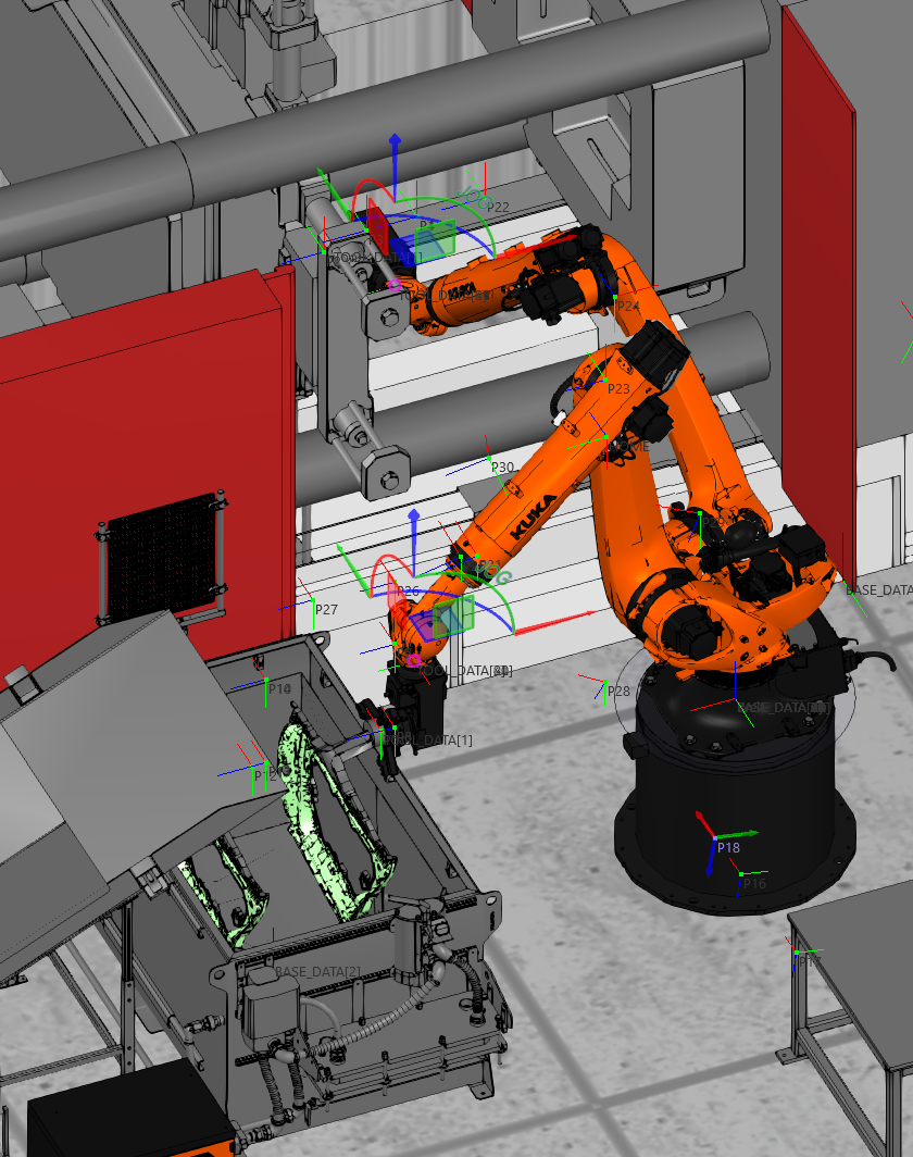 Automatisierte Bewegungsplanung für Visual Components | byte robotics – Anwendungsansicht 2